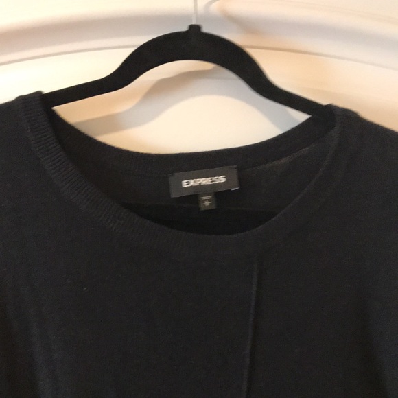 Express tin sweater tie front top size L - Picture 4 of 11